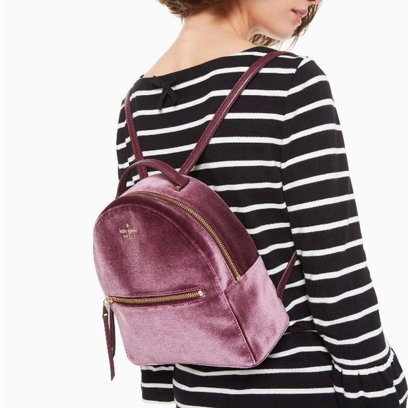kate spade Handbags - 🤩RARE🤩💯% Authentic Kate Spade Dawn Place Velvet Backpack Bag